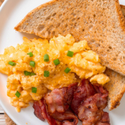 Scrambled Eggs And Bacon Stock photos by Vecteezy